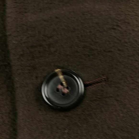 Vintage 1950s Macys Bambergers Overcoat Topcoat Mongolian Cashmere Brown 44R - Picture 3 of 13